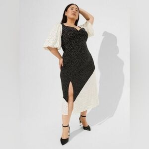 Maxi Studio Knit Mix Print Dress